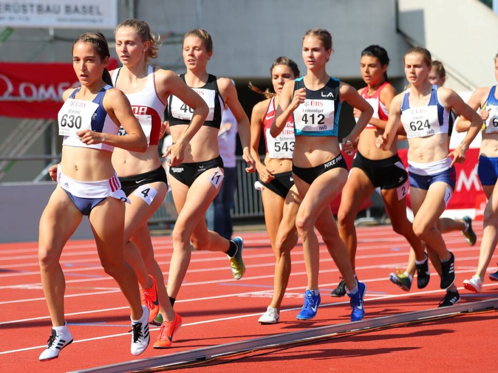1500 m Vorlauf Frauen an der SM in Basel 2019(Photo: athletix.ch)
