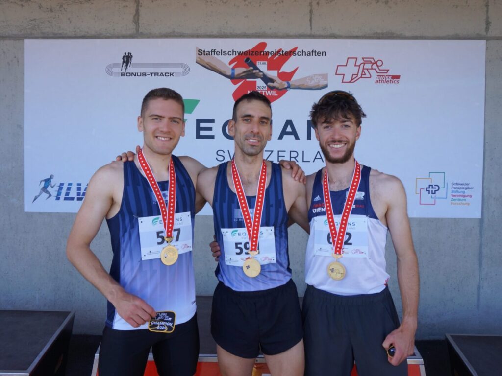 Robin Oester, Adrian König-Rannenberg, Silas Zurfluh (Photo: Swiss Athletics)