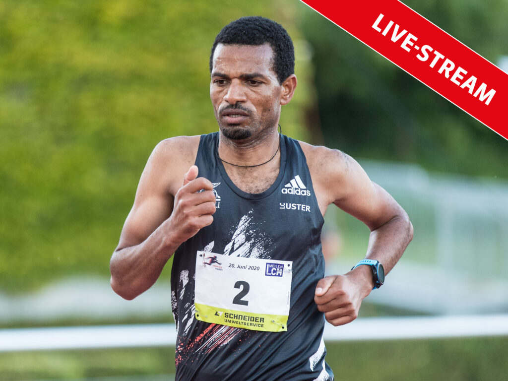 Tadesse Abraham im 3000-m-Rennen in Meilen 2020 (Photo: athletix.ch)