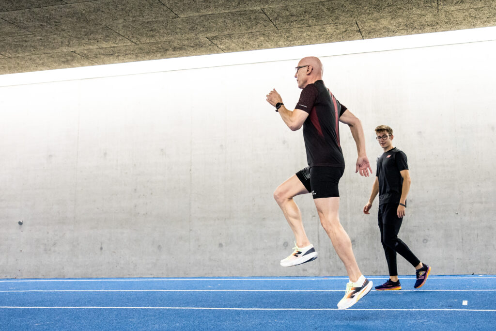 Thomas Marder und Lionel Spitz beim gemeinsamen Training