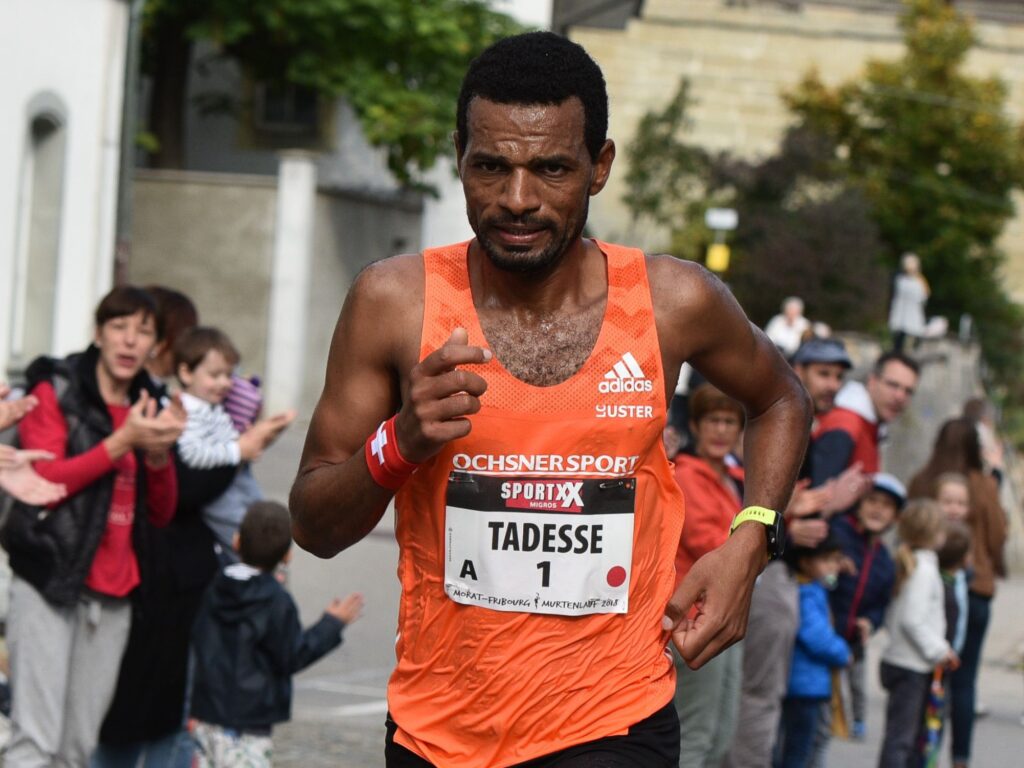 Tadesse Abraham (Photo: athletix.ch) beim Murtenlauf 2017