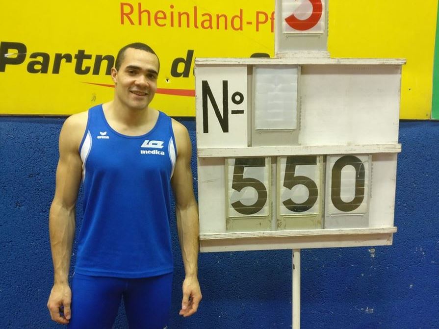 Dominik Alberto, Sieger des Hallenmeetings 2018 in Zweibrücken (Photo: LAZ Zweibrücken)