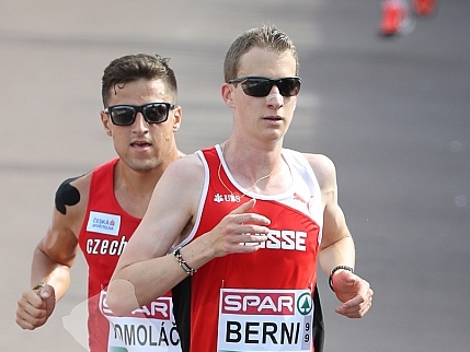 Marcel Berni beim Halbmarathon an der EM 2016 in Amsterdam (Photo: athletix.ch)