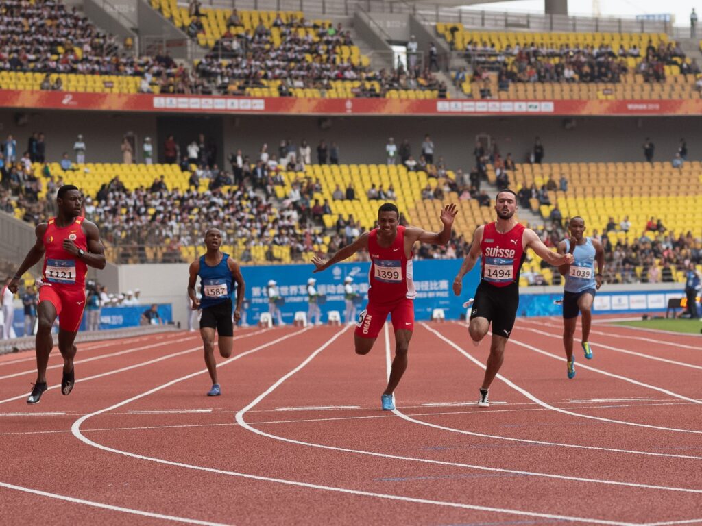 Sylvain Chuard an den Military World Games 2019 in Wuhan (Photo: athletix.ch)