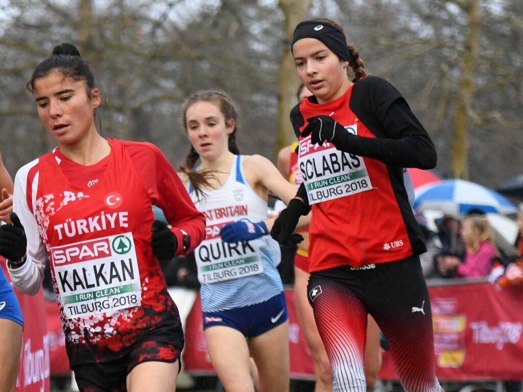 Delia Sclabas an der Cross-EM 2018 (Photo: Erik van Leeuwen)