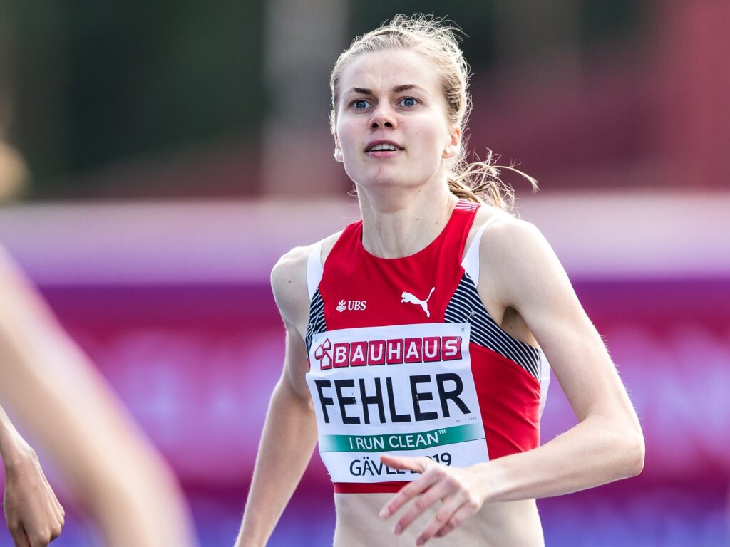 Selina Fehler im 800-m-Vorlauf an der U23-EM 2019 in Gävle (Photo: athletix.ch)