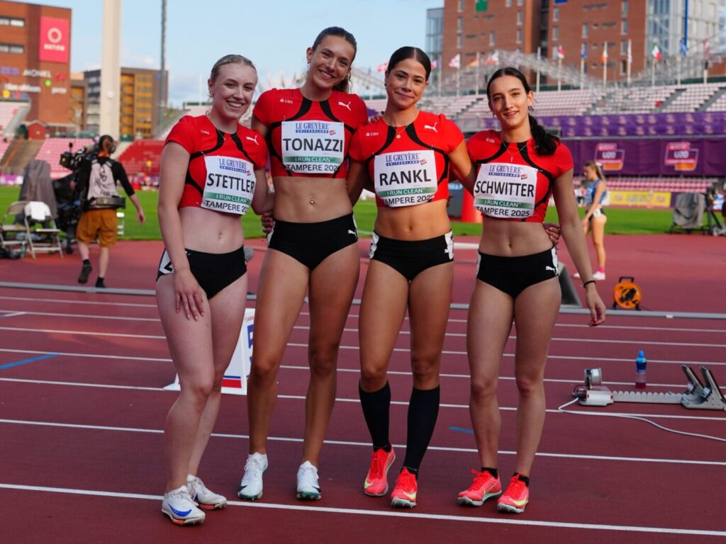 Carina Stettler, Milla Tonazzi, Timea Rankl, Mara Schwitter (Photo: athletix.ch)