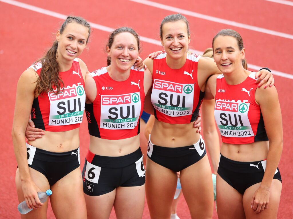 Silke Lemmens, Sarah King, Julia Niederberger, Annina Fahr (Photo: athletix.ch)