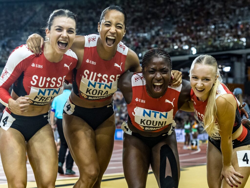 Géraldine Frey, Salomé Kora, Natacha Kouni, Melissa Gutschmidt (Photo: athletix.ch)