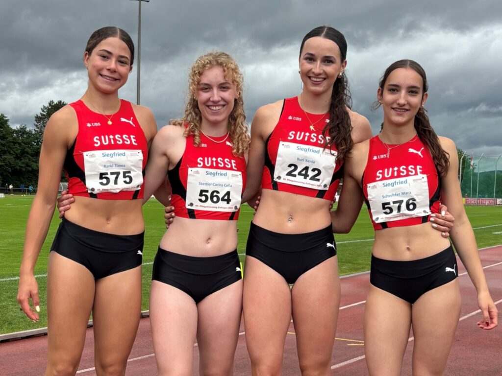 Timea Rankl, Carina Stettler, Xenia Buri, Mara Schwitter (Photo: Swiss Athletics)