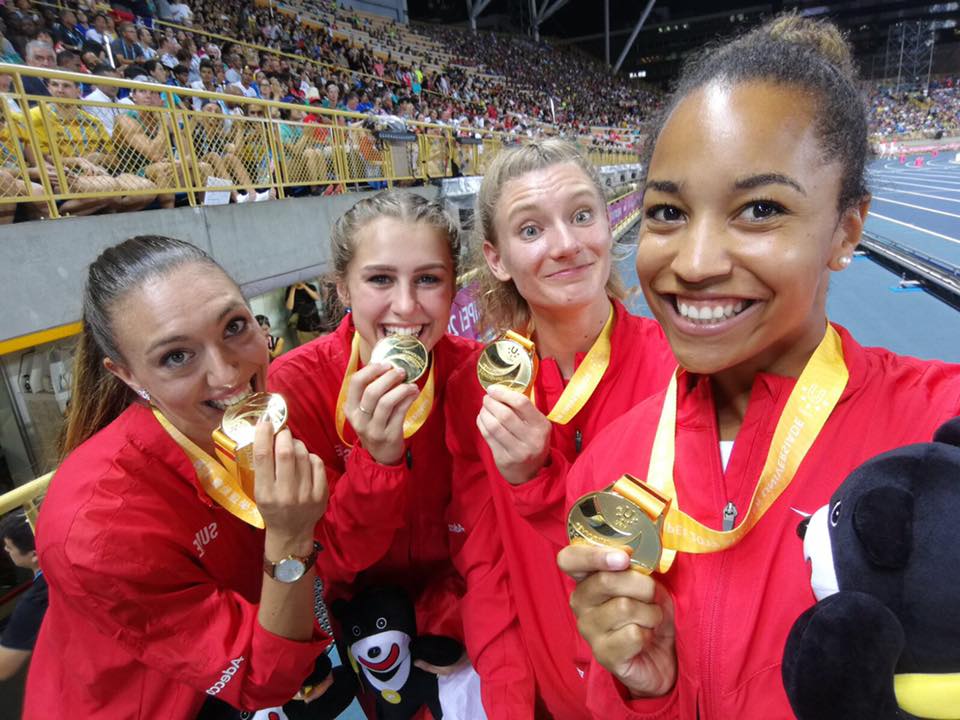 Cornelia Halbheer, Selina von Jackowski, Ajla Del Ponte, Salomé Kora (Photo: Swiss Athletics)