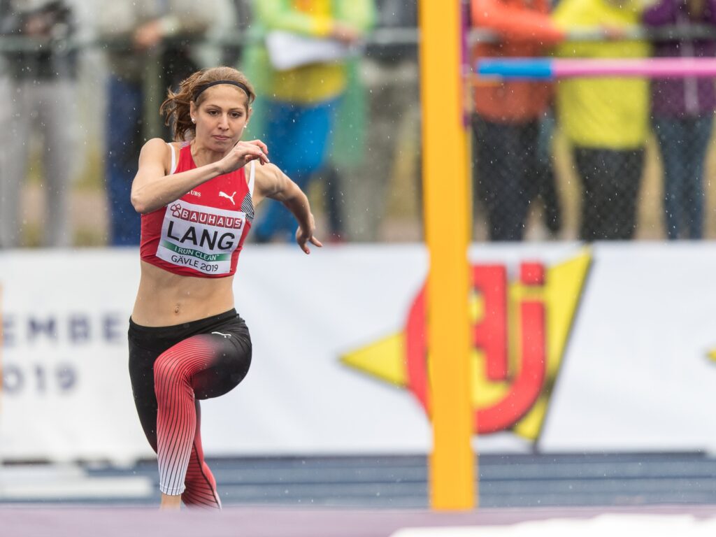 Salome Lang in der Qualifikation an der U23-EM 2019 in Gävle (Photo: athletix.ch)