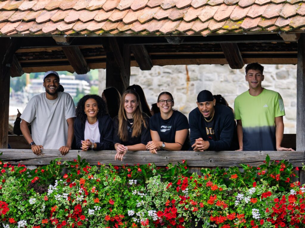 William Reais, Ditaji Kambundji, Annik Kälin, Angelica Moser, Jason Joseph, Trey Cunningham (Photo: athletix.ch)