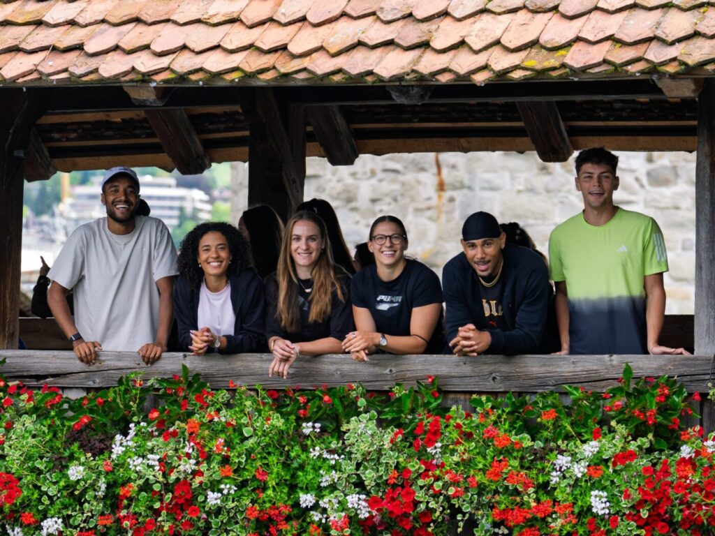 William Reais, Ditaji Kambundji, Annik Kälin, Angelica Moser, Jason Joseph, Trey Cunningham (Photo: athletix.ch)