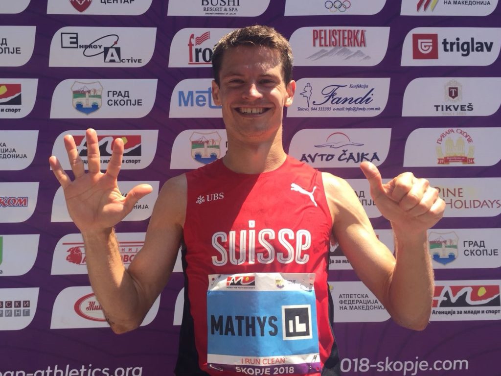 Christian Mathys an der Berglauf-EM 2018 in Skopje (Photo: Swiss Athletics)