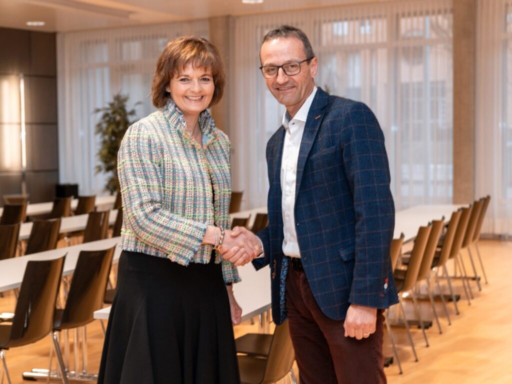 Ruth Metzler-Arnold, Christoph Seiler (Photo: Swiss Athletics/Sandro Anderes)