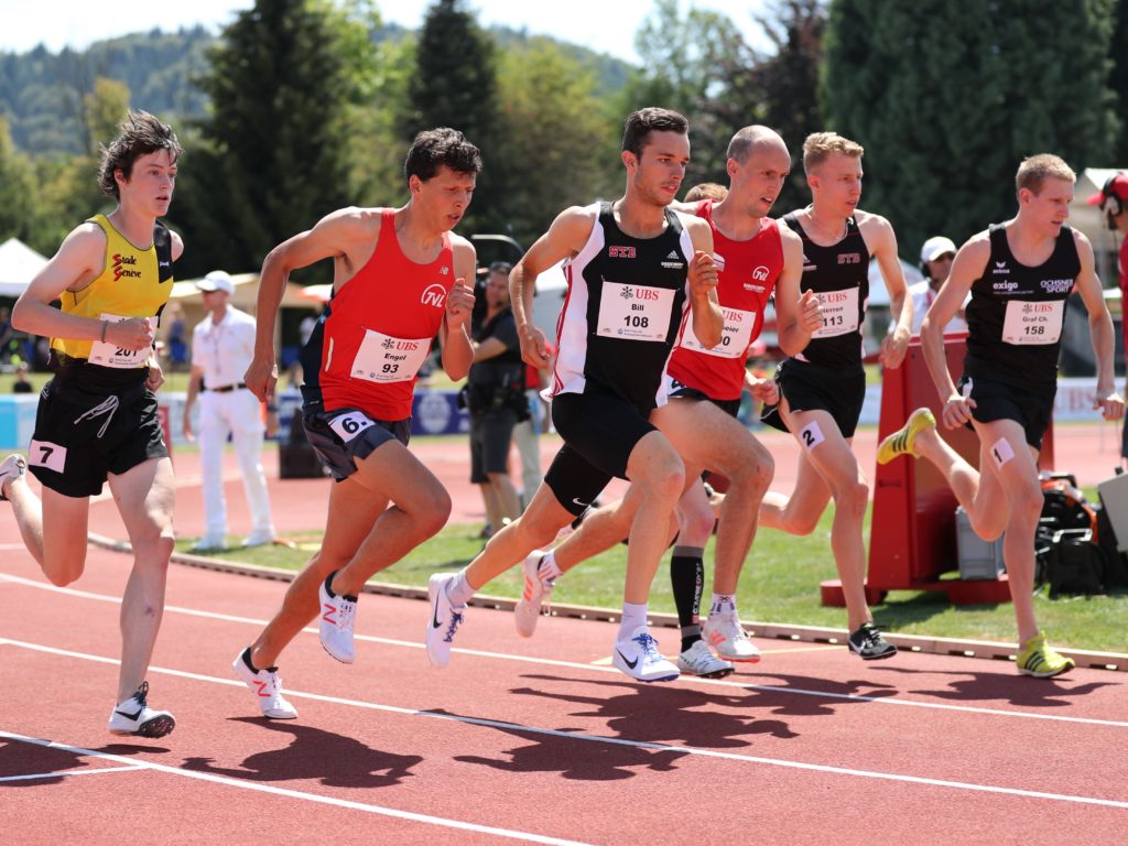 Mittelstreckenläufer an der SM Aktive 2018 in Zofingen (Photo: athletix.ch)