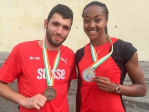 Bastien Mouthon, Sarah Atcho (Photo: Swiss Athletics)