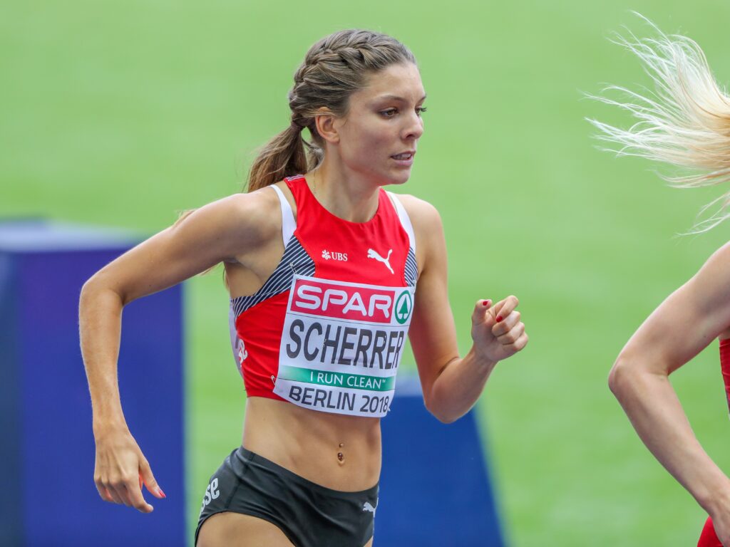 Chiara Scherrer an der EM 2018 in Berlin (Photo: athletix.ch)