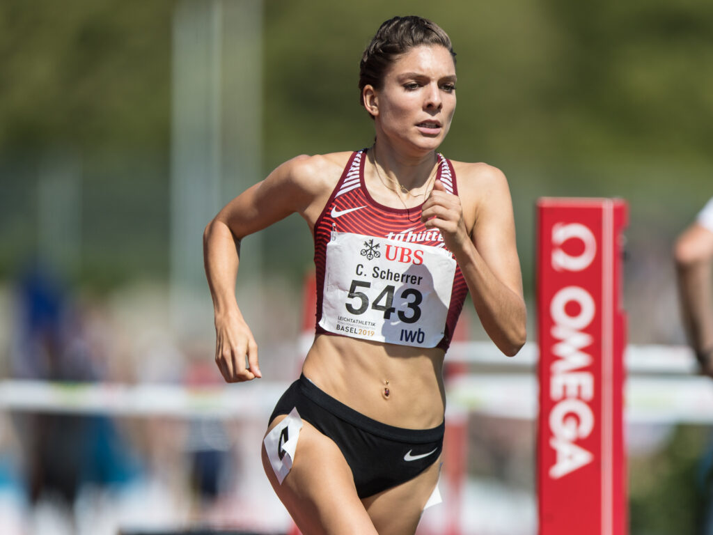 Chiara Scherrer an der SM 2019 in Basel (Photo: athletix.ch)