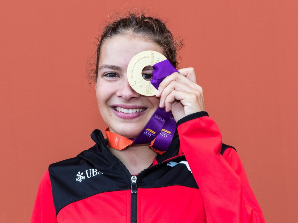 Delia Sclabas gewinnt an der U20-EM 2019 in Boras Gold über 1500 m (Photo: athletix.ch)