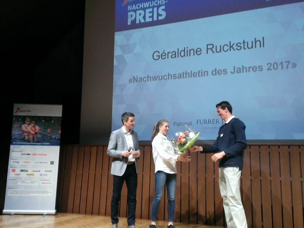 Géraldine Ruckstuhl, Sporthilfe-Nachwuchspreis 2017. (Photo: Swiss Athletics)