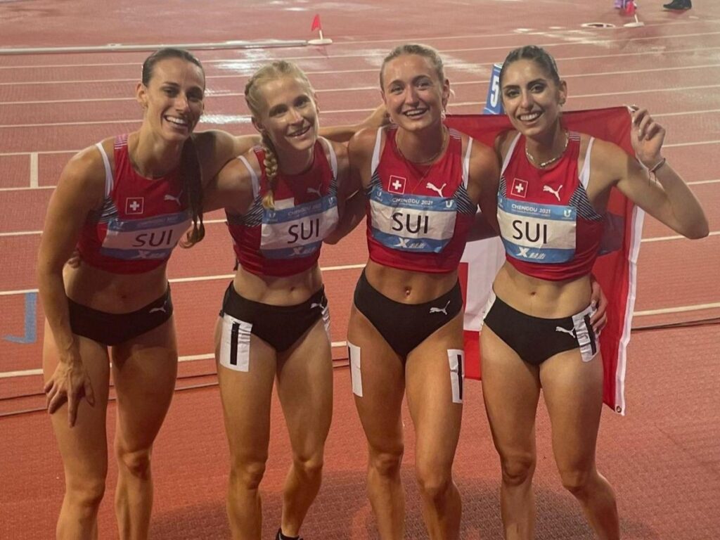 Noémie Salamin, Karin Disch, Oksana Aeschbacher, Veronica Vancardo (Photo: Swiss Athletics)