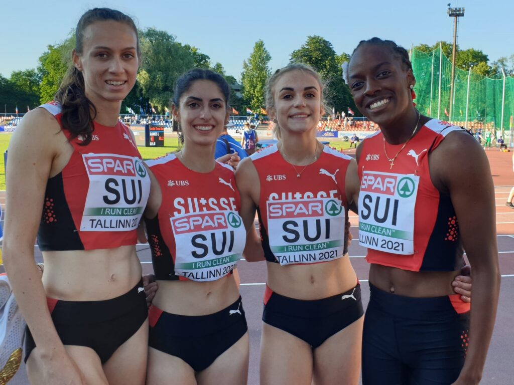 Silke Lemmens, Veronica Vancardo, Giulia Senn, Yasmin Giger (Photo: Swiss Athletics)