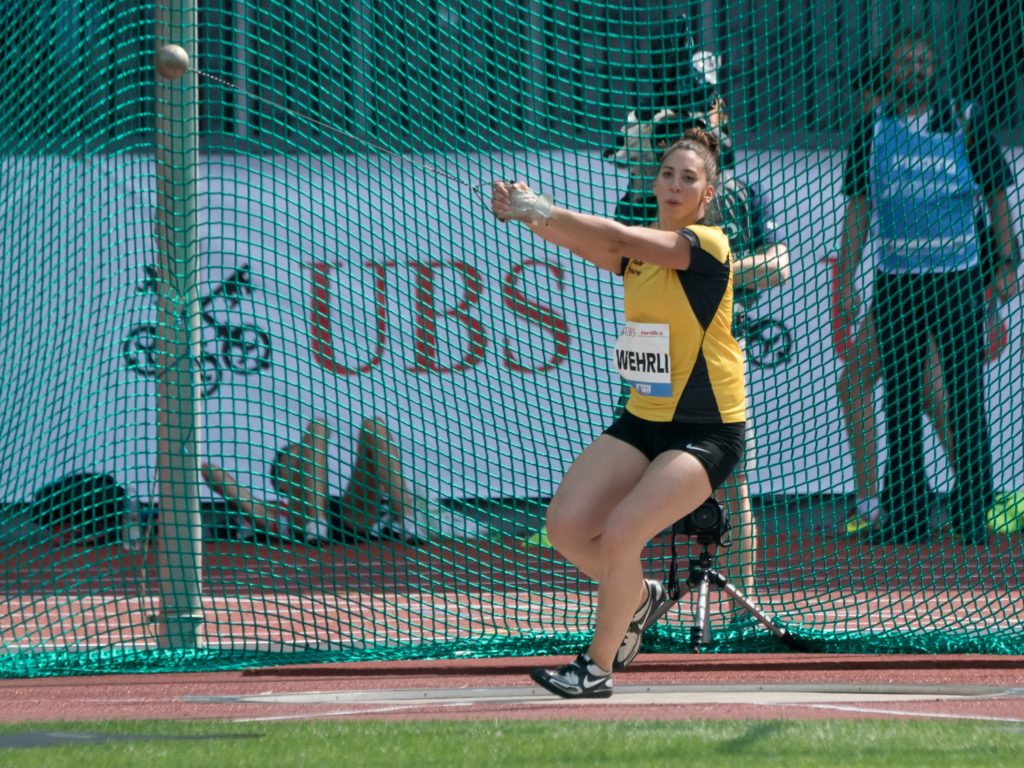 Hammerwerferin Lydia Wehrli an den Schweizer Meisterschaften 2017 in Zürich (Photo: athletix.ch)