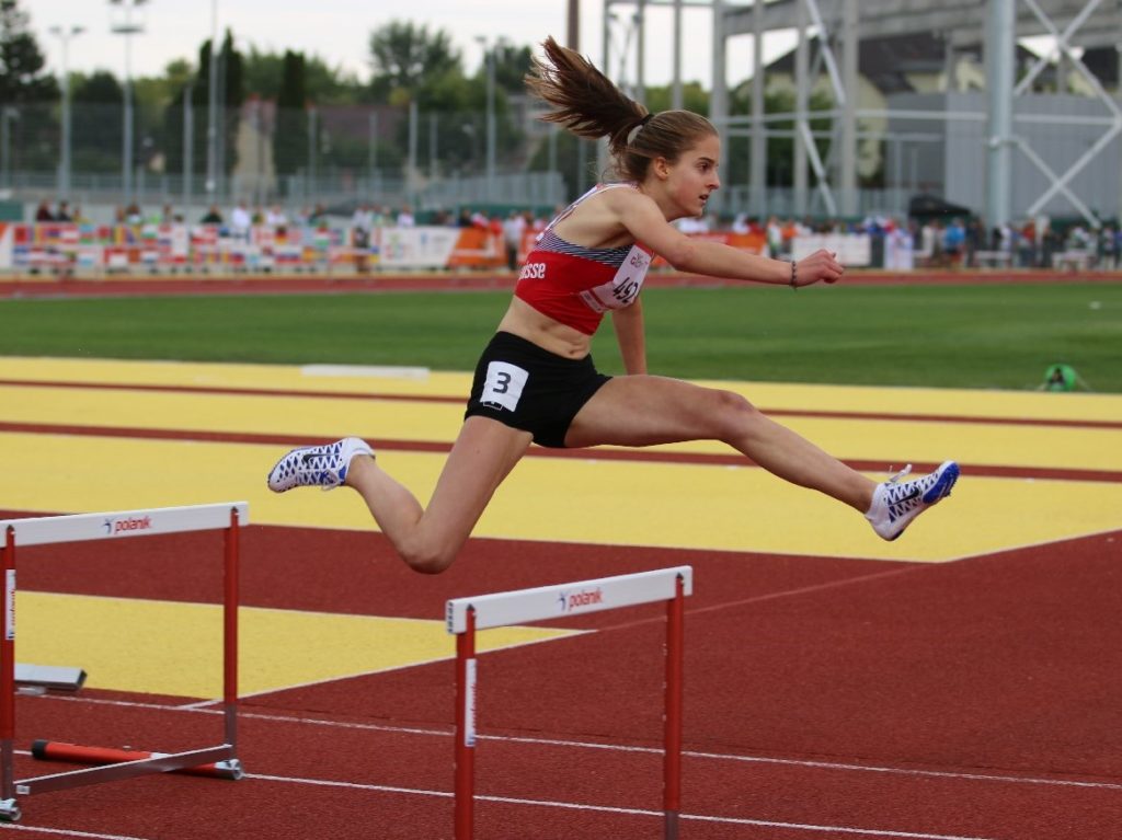 Lena Wernli am EYOF 2017 in Györ (Photo: Swiss Athletics)